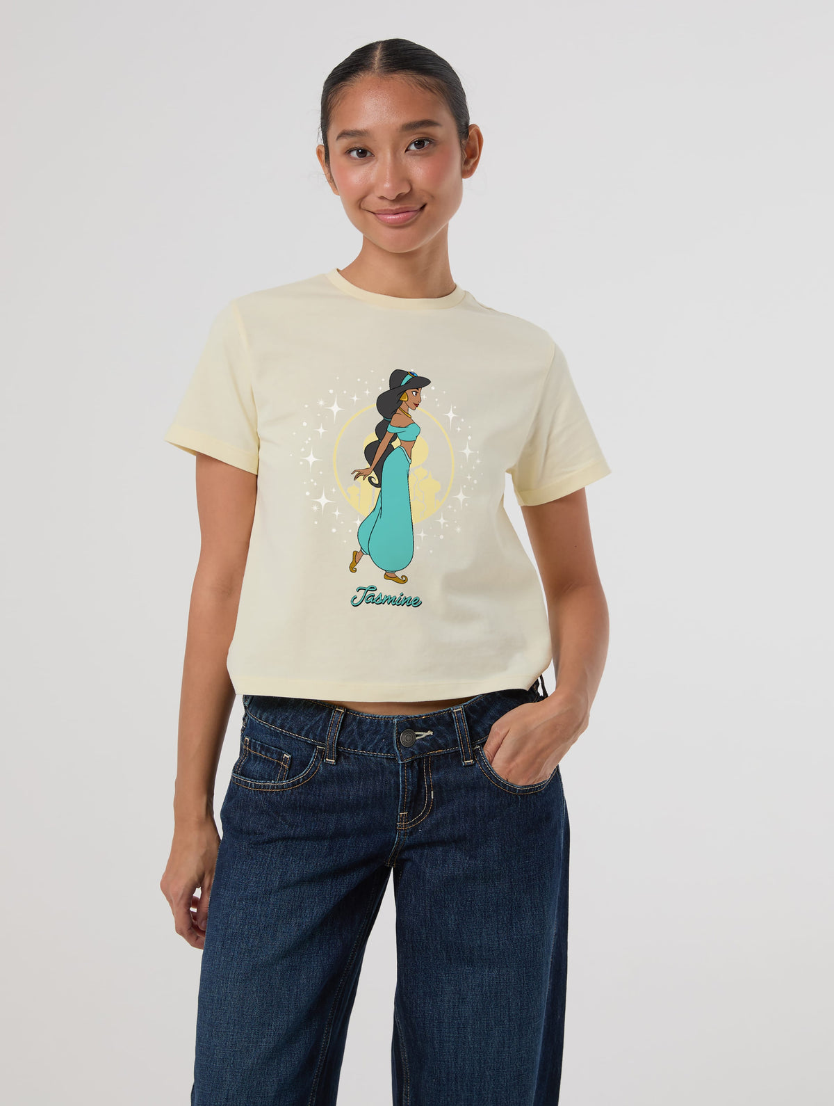 Disney Princess Jasmine Baby T-Shirt In Butter Yellow