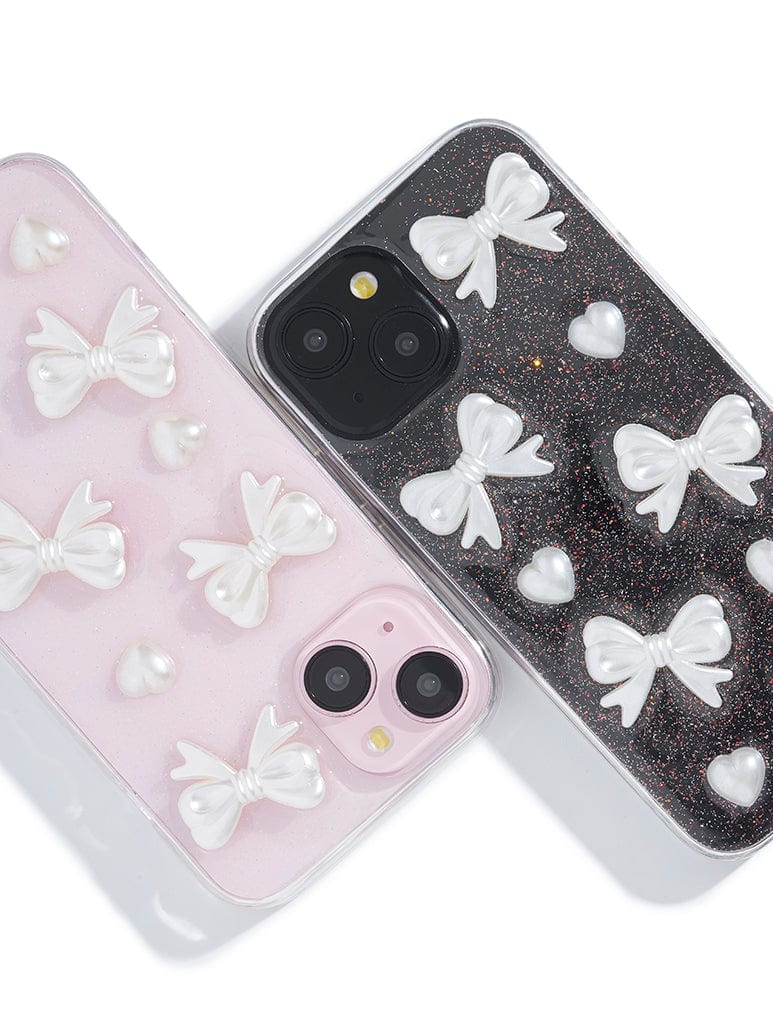 3D Bow and Hearts iPhone Case Phone Cases Custard London