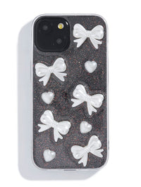 3D Bow and Hearts iPhone Case Phone Cases Custard London