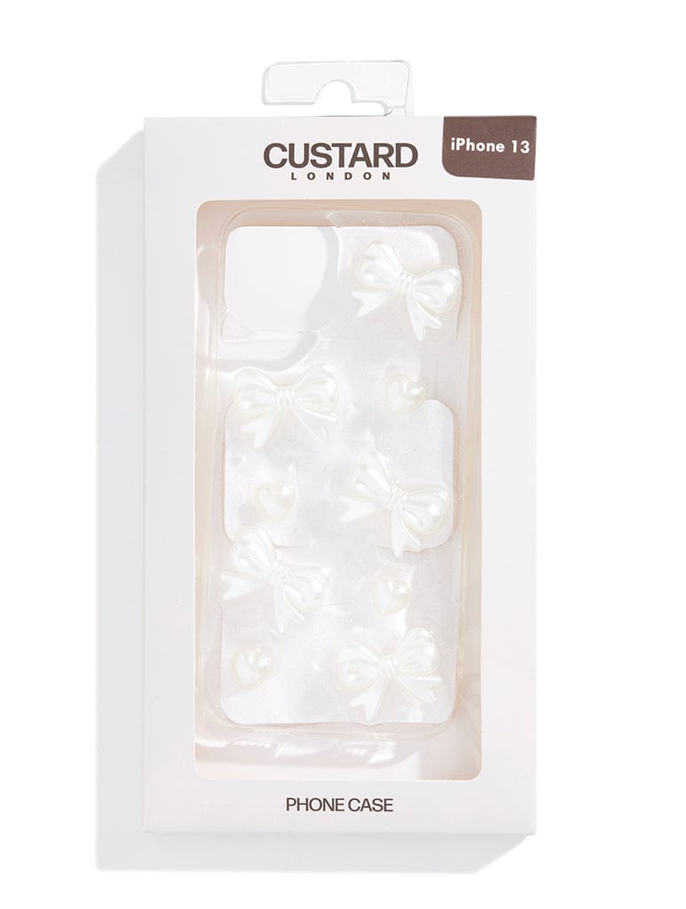 3D Bow and Hearts iPhone Case Phone Cases Custard London