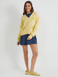 3D Lemons Knitted Cardigan Jumpers & Cardigans Skinnydip London