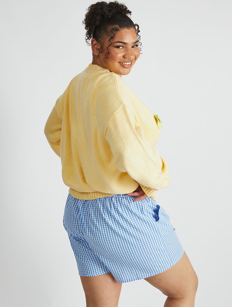 3D Lemons Knitted Cardigan Jumpers & Cardigans Skinnydip London