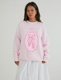 Gilmore Girls x Skinnydip Miss Patty’s School Of Ballet Sweatshirt in Pink