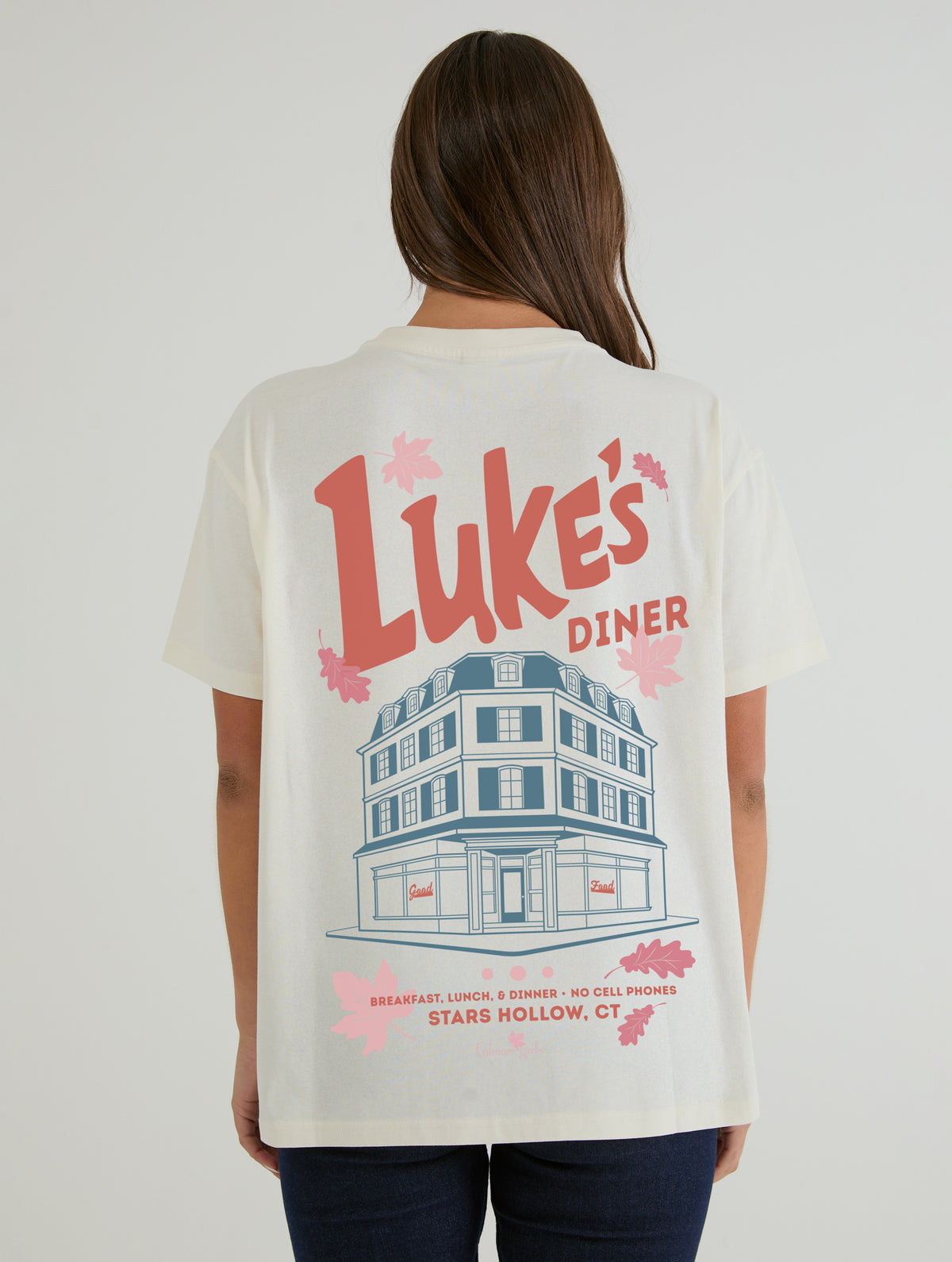 Gilmore Girls x Skinnydip Luke’s Diner Poster T-Shirt In White
