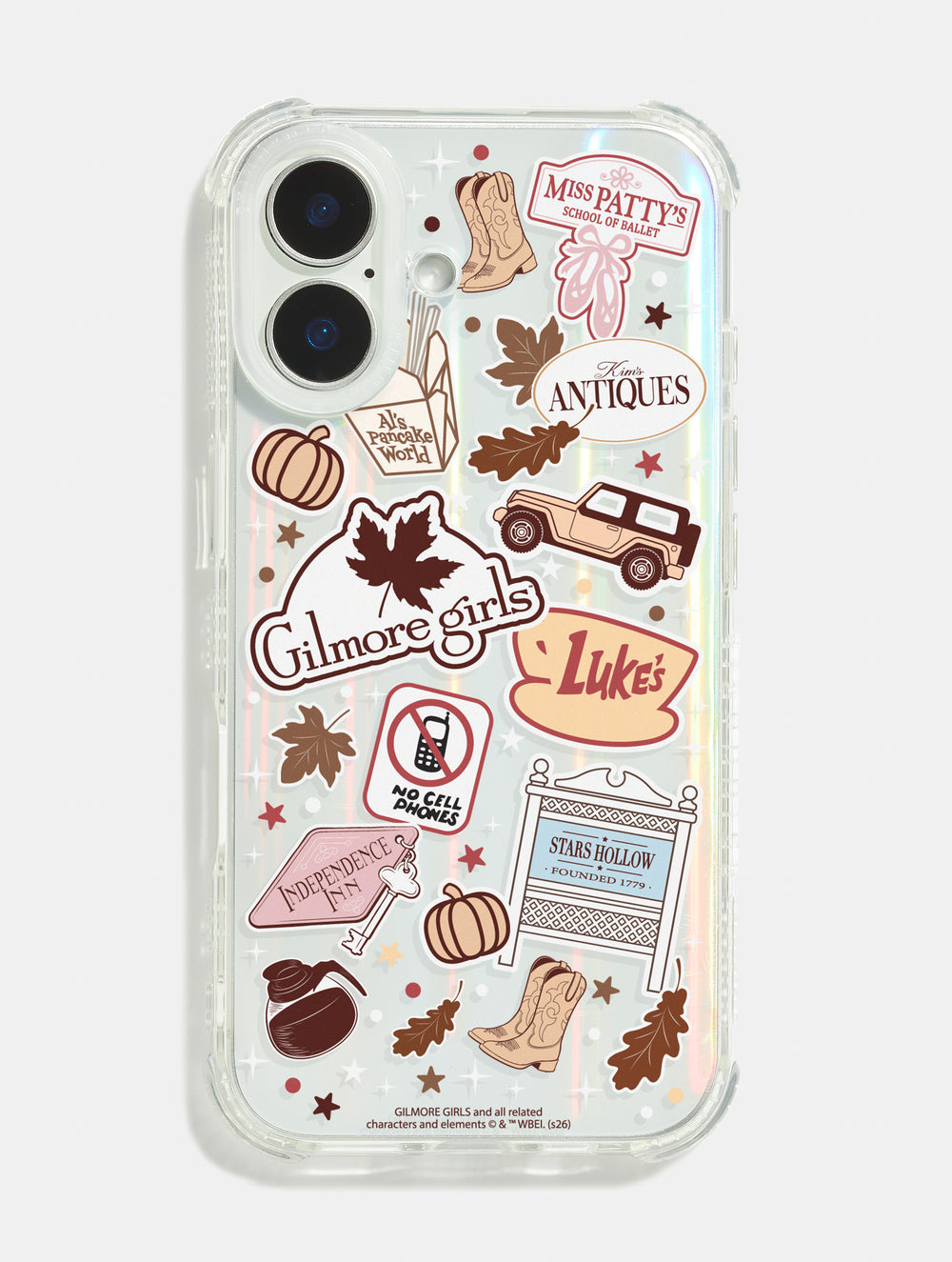 Gilmore Girls x Skinnydip Stars Hollow Sticker Shock iPhone Case