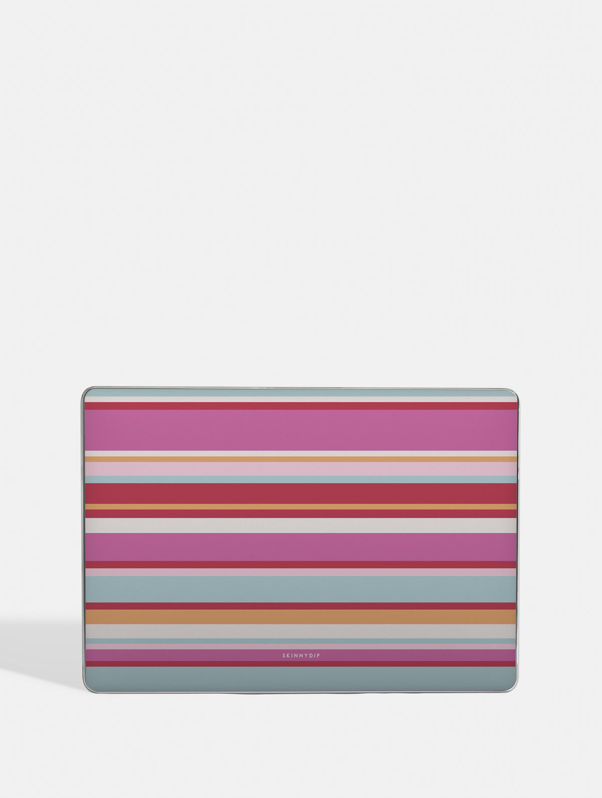 Horizontal Stripes Pink Red Orange Blue MacBook Case