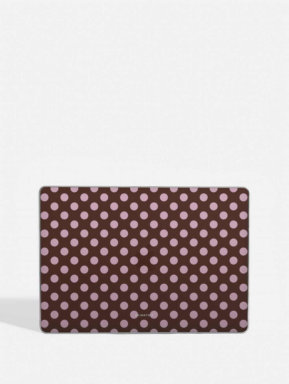 Maroon Pink Large Polka Dot MacBook Case