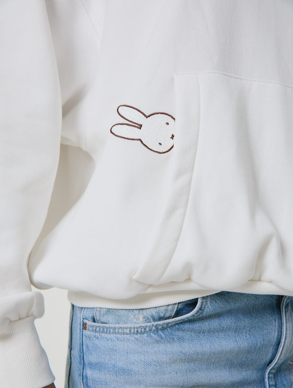 Miffy x Skinnydip Kite Hoodie in Ecru
