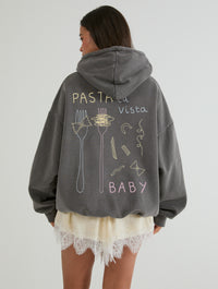 Pasta La Vista Hoodie In Acid Wash