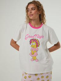 The Simpsons x Skinnydip Lisa Pyjama with Eye Mask Lingerie & Nightwear Skinnydip London