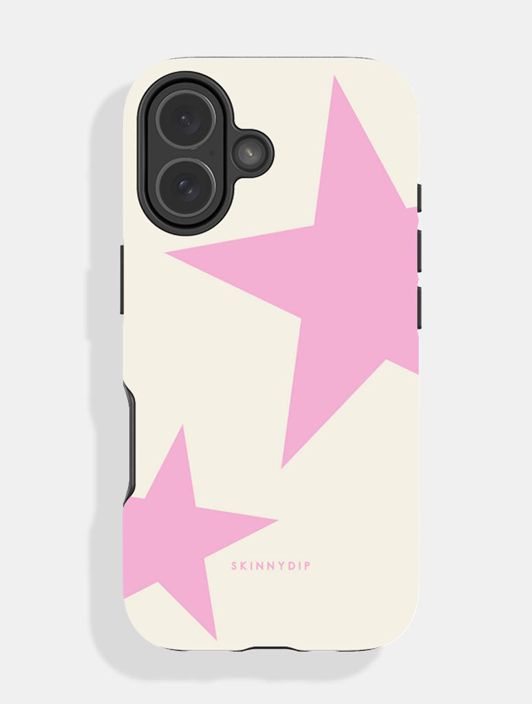 Two Stars Ecru & Light Pink Ultra Protective iPhone Case