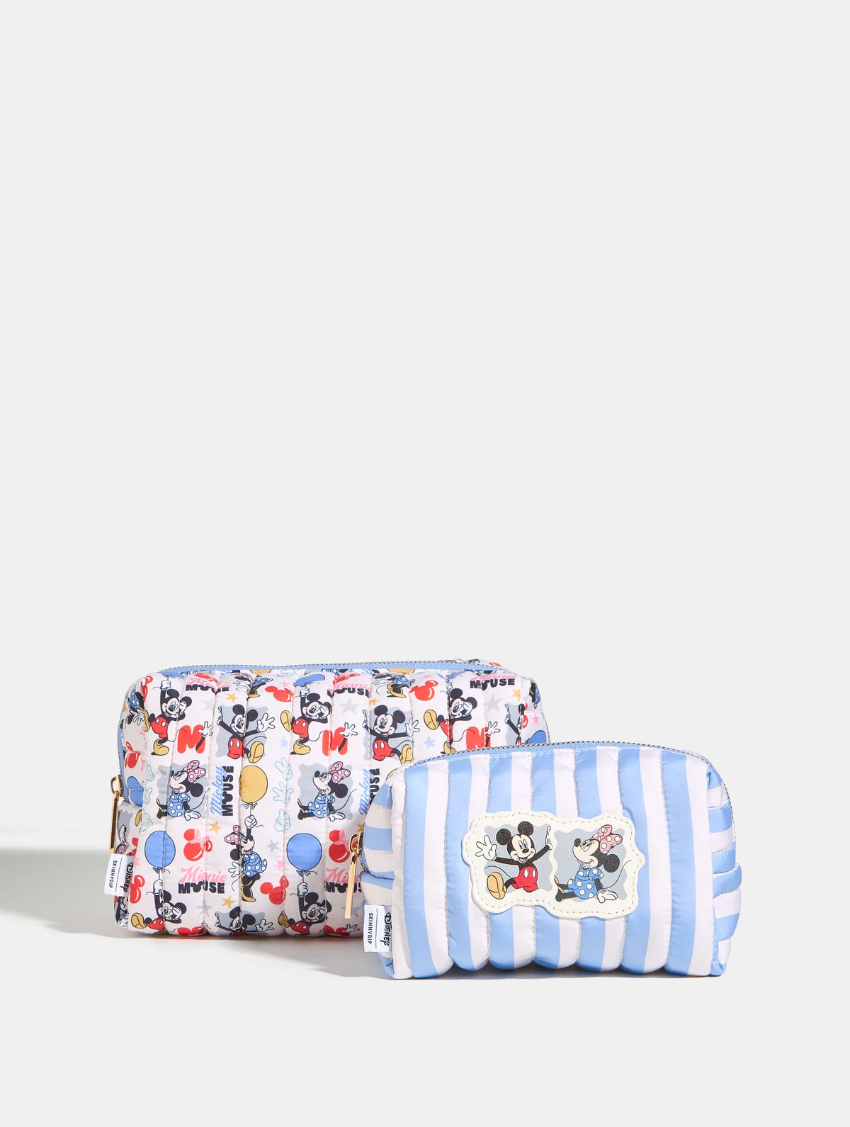 Disney Mickey Mouse Quilted Makeup Bag 2pc Set