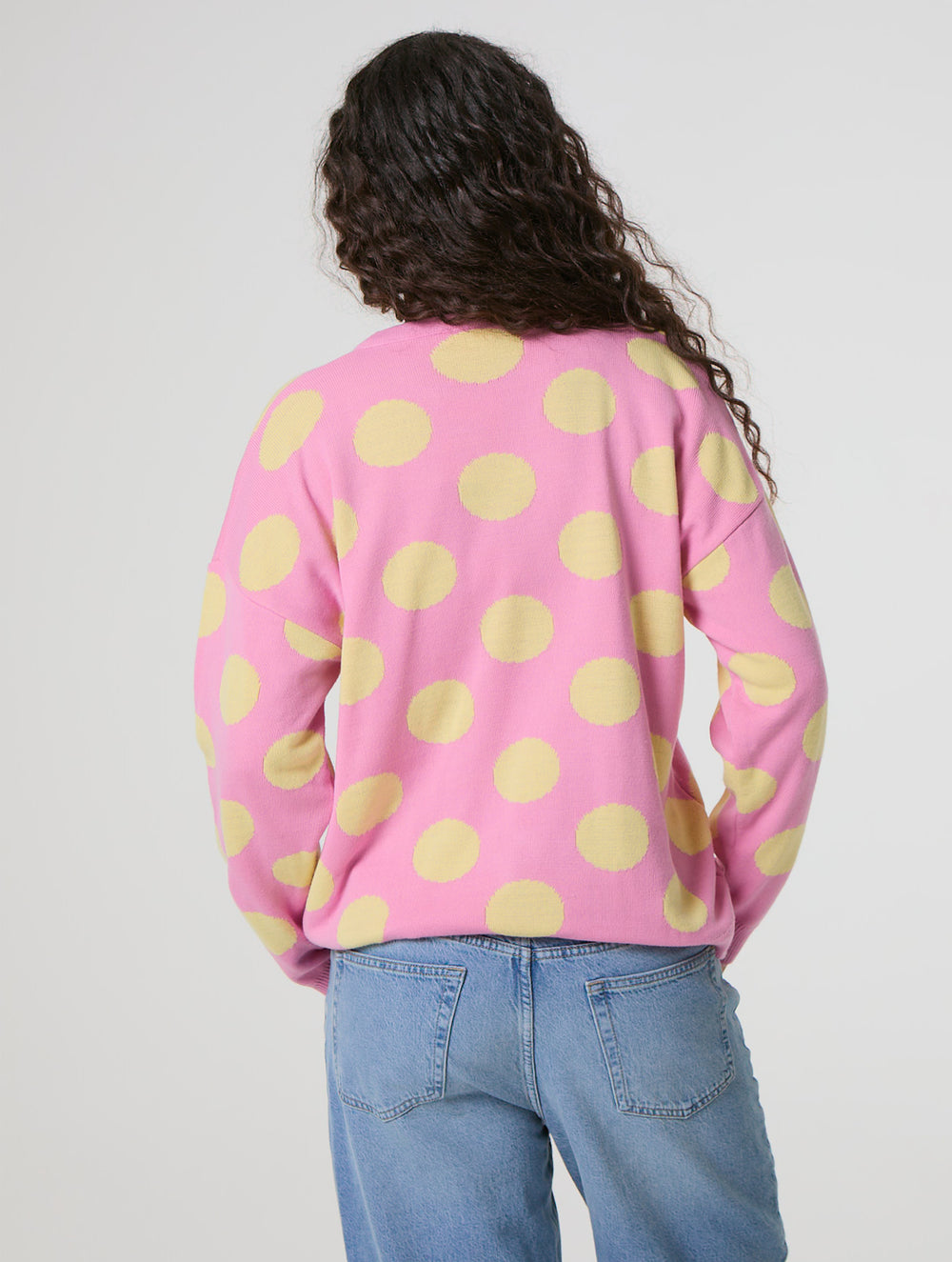 Disney Minnie Mouse Pink Polka Dot Knitted Jumper