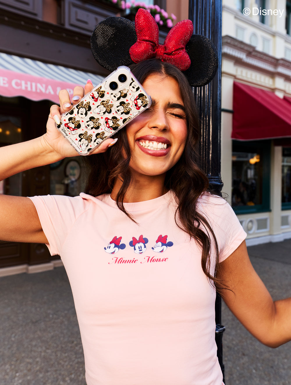 Disney Minnie Leopard Print Shock iPhone Case