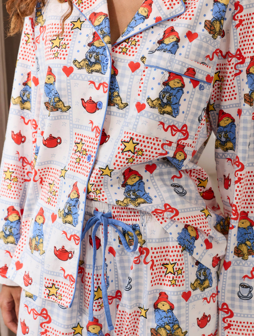 Paddington x Skinnydip Patchwork Pyjama Set with Scrunchie