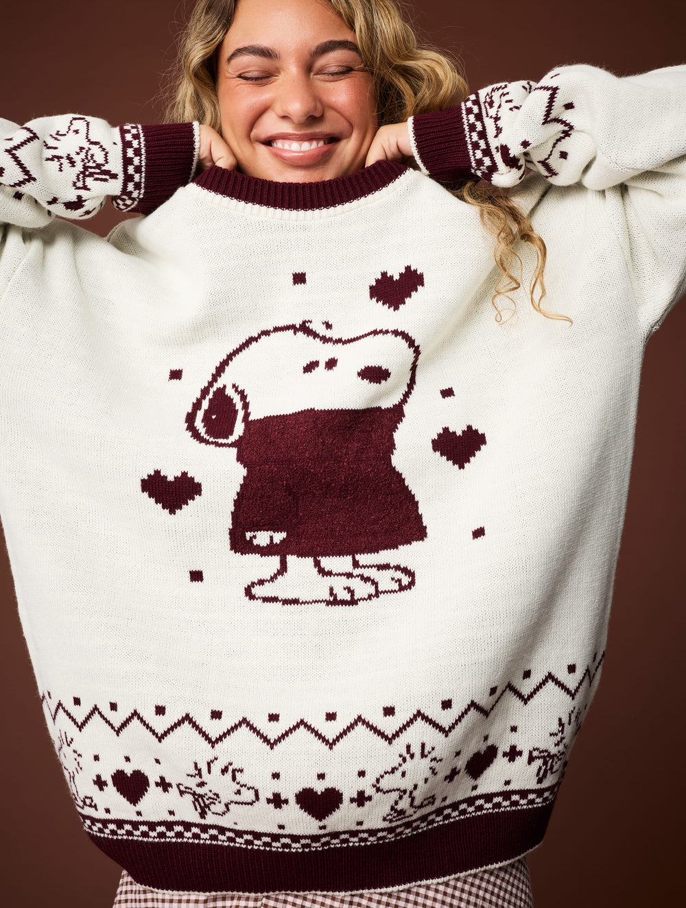 Peanuts x Skinnydip Snoopy Sweater Knitted Jumper