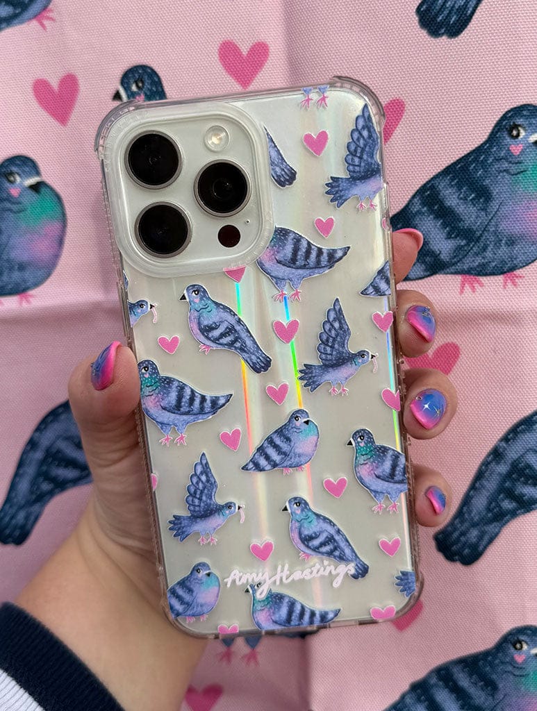 Amy Hastings x Skinnydip Pigeon Lover Shock iPhone Case Phone Cases Skinnydip London