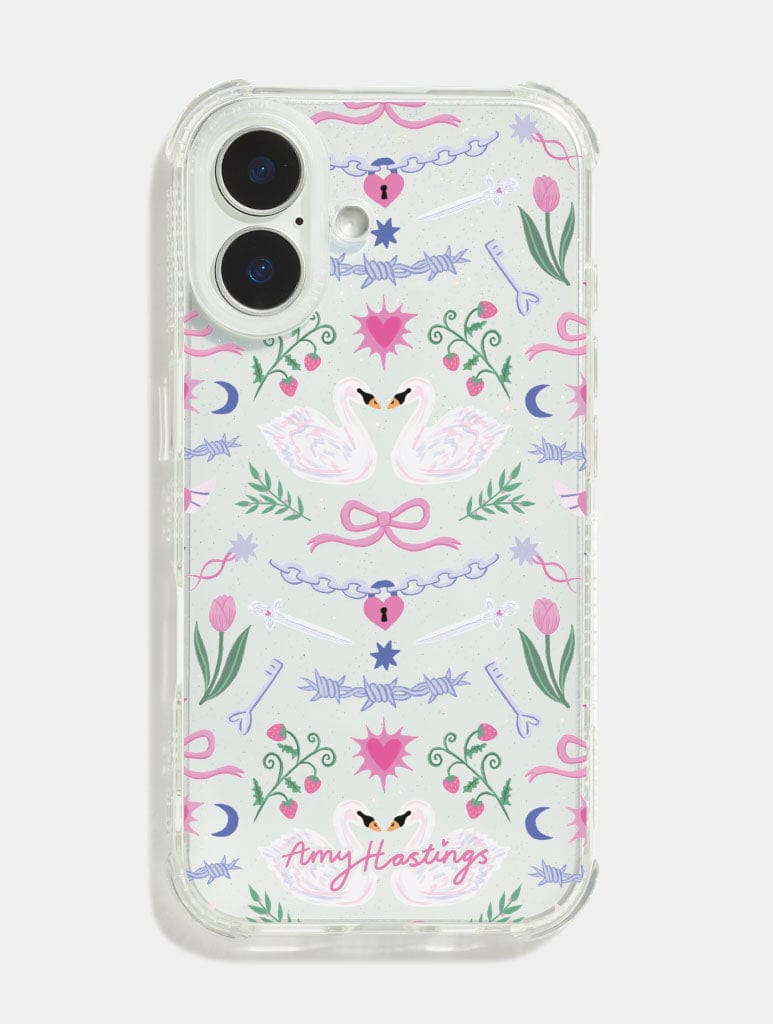 Amy Hastings x Skinnydip Pretty Swans Shock iPhone Case Phone Cases Skinnydip London