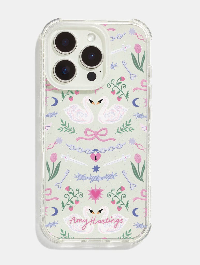 Amy Hastings x Skinnydip Pretty Swans Shock iPhone Case Phone Cases Skinnydip London