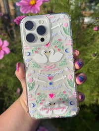 Amy Hastings x Skinnydip Pretty Swans Shock iPhone Case Phone Cases Skinnydip London