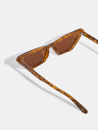 Angled Tort Cat Eye Sunglasses Sunglasses Skinnydip London
