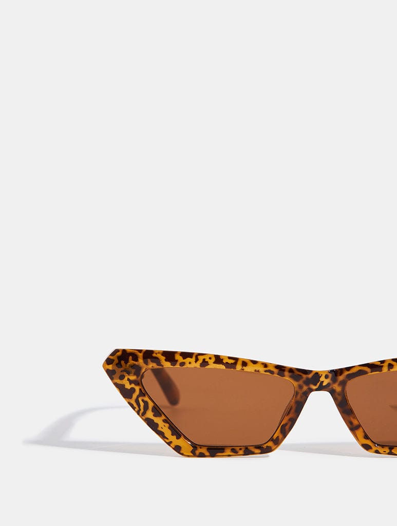 Angled Tort Cat Eye Sunglasses Sunglasses Skinnydip London