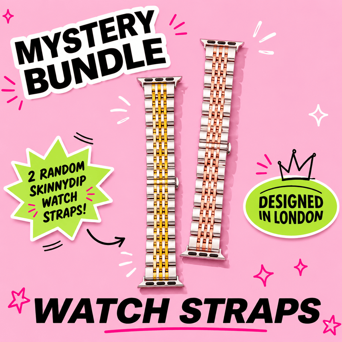 Apple Watch Strap Bundle x2 Watch Straps Skinnydip London