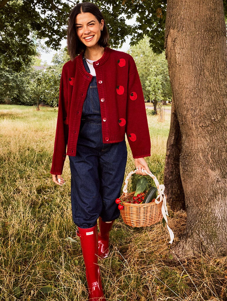 Applique Tomato Cardigan Jumpers & Cardigans Skinnydip London