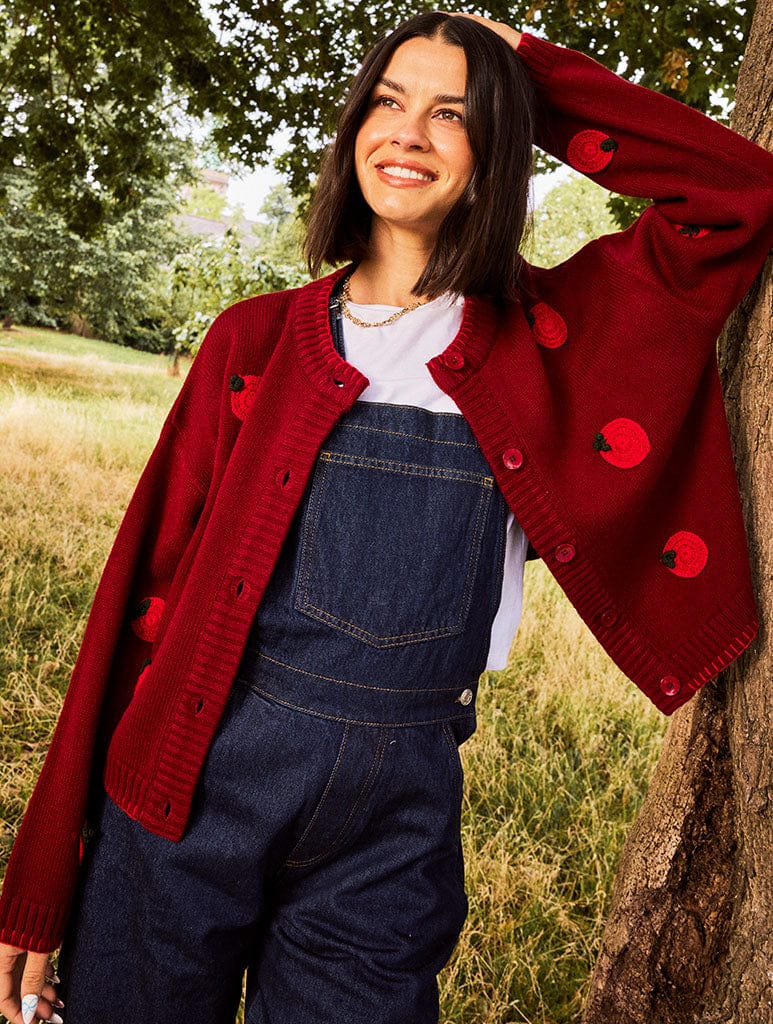 Applique Tomato Cardigan Jumpers & Cardigans Skinnydip London