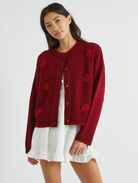 Applique Tomato Cardigan Jumpers & Cardigans Skinnydip London
