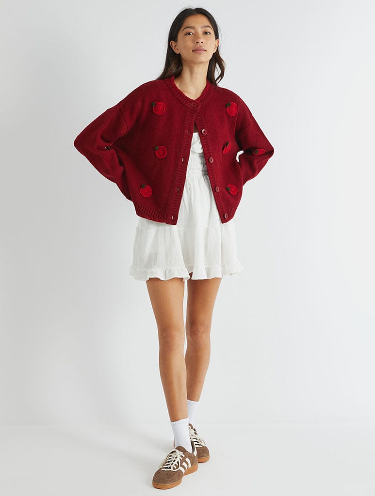 Applique Tomato Cardigan Jumpers & Cardigans Skinnydip London