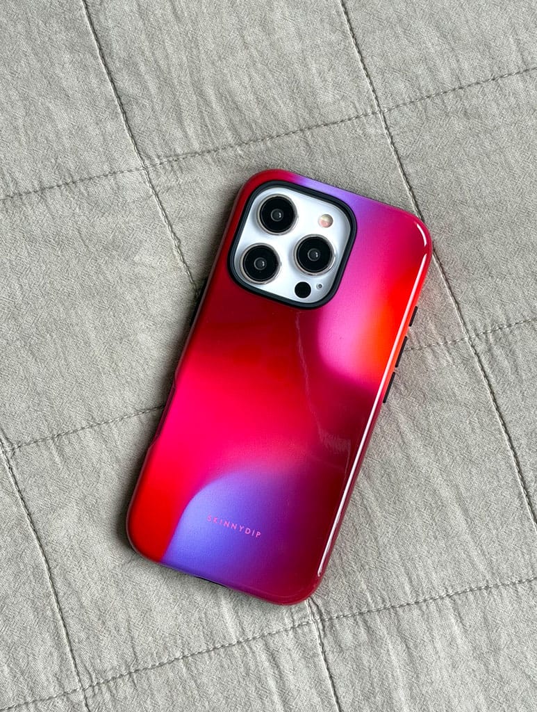 Aura Gradient Burnt Burgundy Ultra Protective iPhone Case Phone Cases Skinnydip London