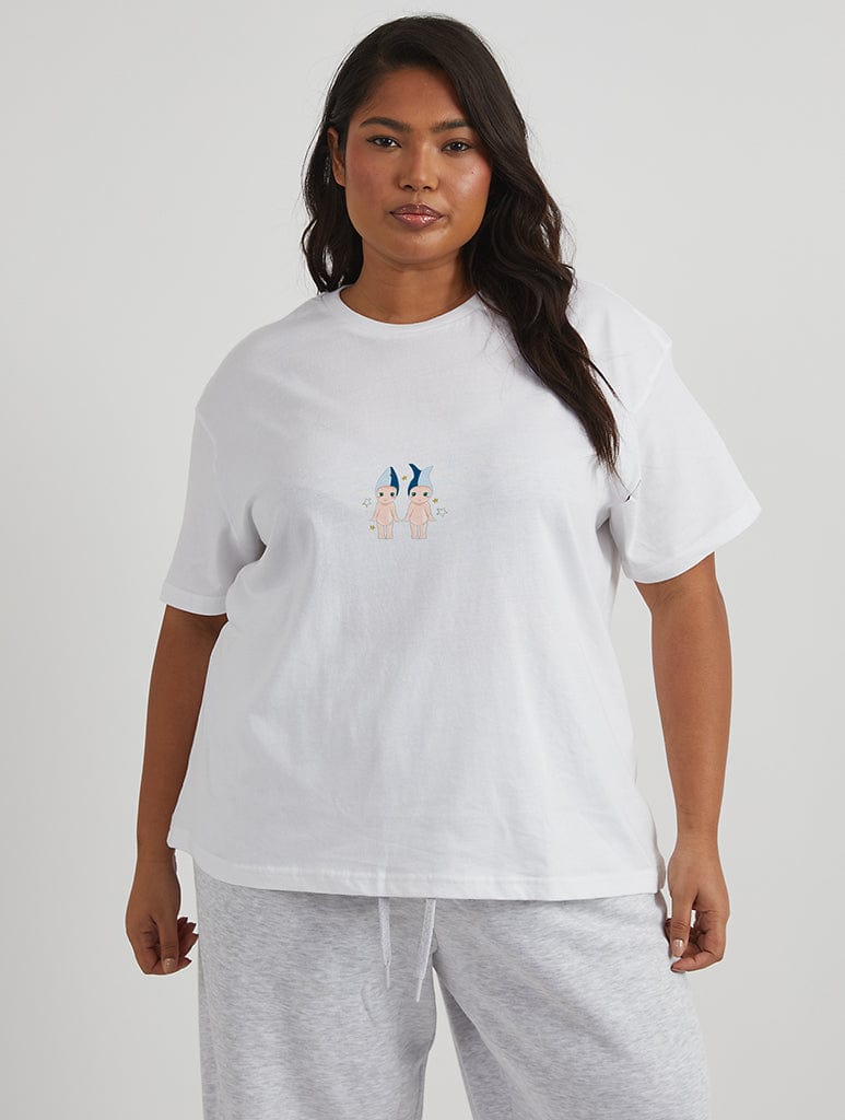 Baby Angel Sardine T-Shirt in Ecru Tops & T-Shirts Skinnydip London