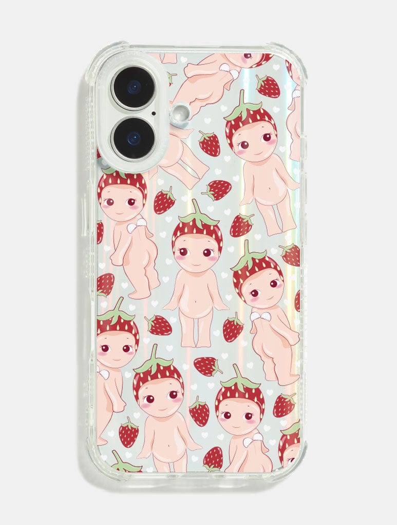 Baby Angel Strawberry Shock iPhone Case Summer Aesthetic Phone