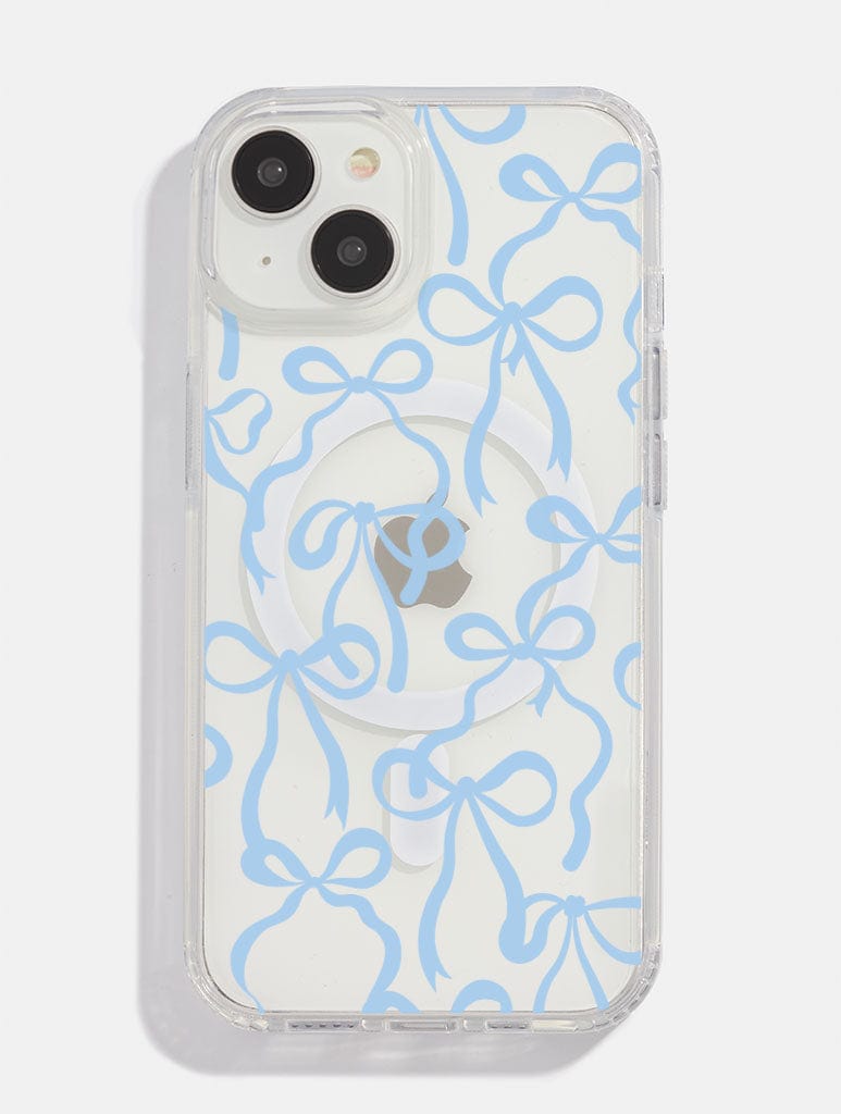 Baby Blue Bows MagSafe iPhone Case Dainty Phone Cases