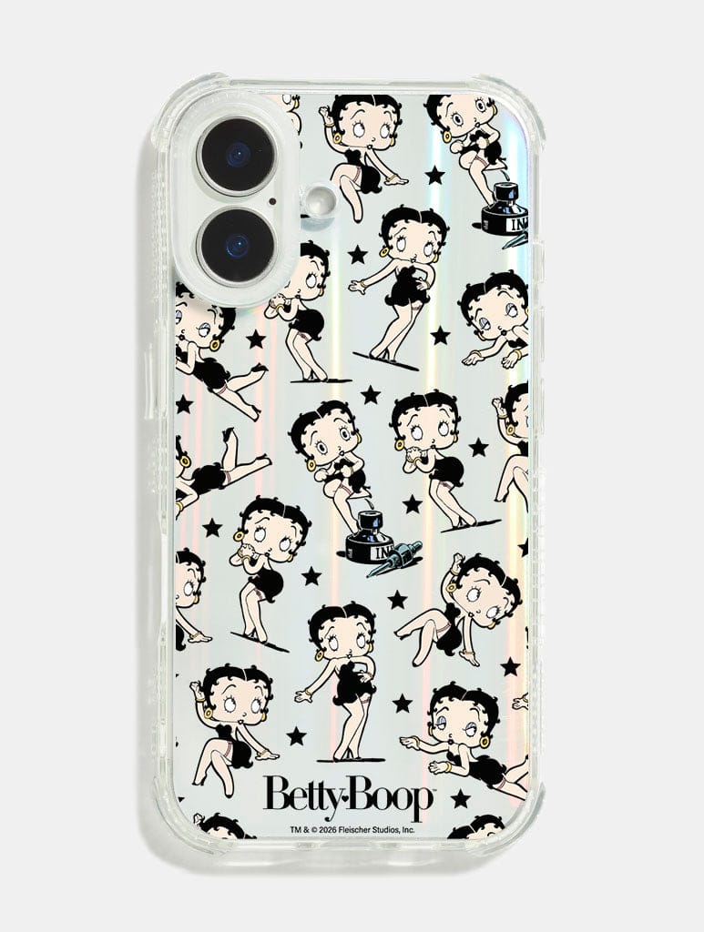Betty Boop x Skinnydip Black Stars Shock iPhone Case Phone Cases Skinnydip London