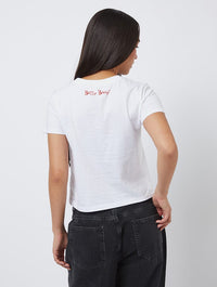 Betty Boop x Skinnydip Motorcycle Baby T-Shirt In White Tops & T-Shirts Skinnydip London