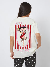 Betty Boop x Skinnydip XOXO T-Shirt In White Tops & T-Shirts Skinnydip London