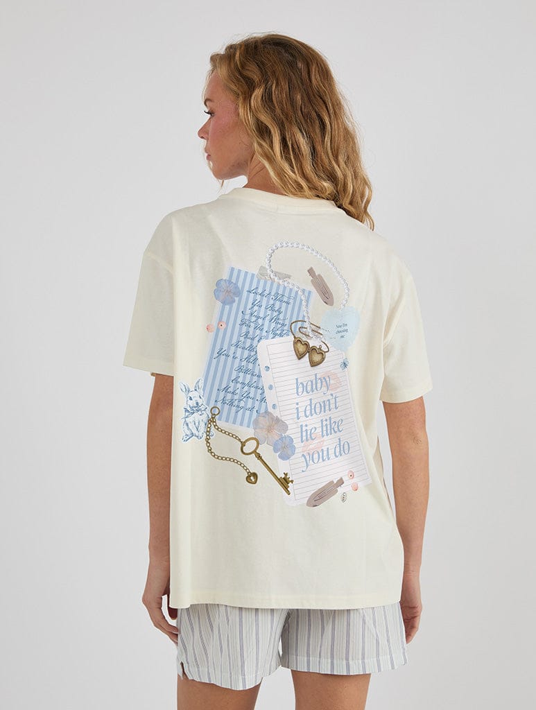Bittersweet T-Shirt In White Tops & T-Shirts Skinnydip London