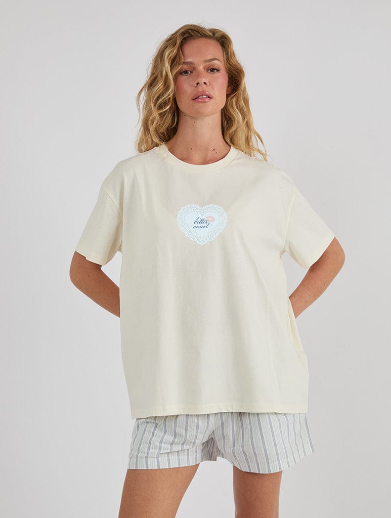 Bittersweet T-Shirt In White Tops & T-Shirts Skinnydip London