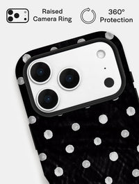Black And White Painted Polka Dot Ultra Protective iPhone Case Phone Cases Skinnydip London