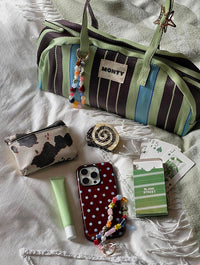 Blue And Brown Painted Polka Dot Ultra Protective iPhone Case Phone Cases Skinnydip London