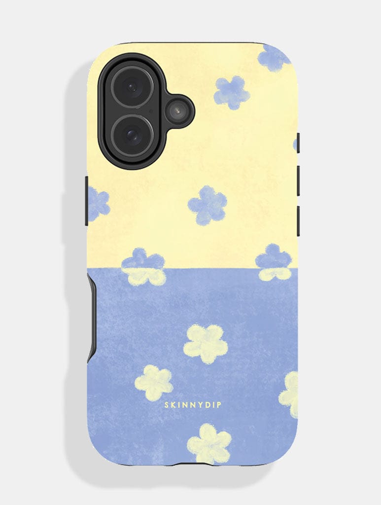 Blue and Yellow Two Tone Flower Ultra Protective Case Phone Cases Skinnydip London