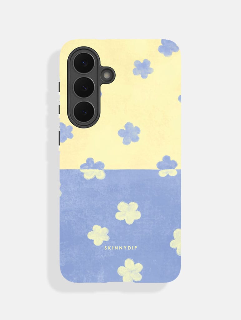 Blue and Yellow Two Tone Flower Ultra Protective Samsung Case Phone Cases Skinnydip London