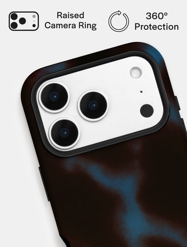 Blue Burgundy Tortoise Shell Ultra Protective iPhone Case Phone Cases Skinnydip London