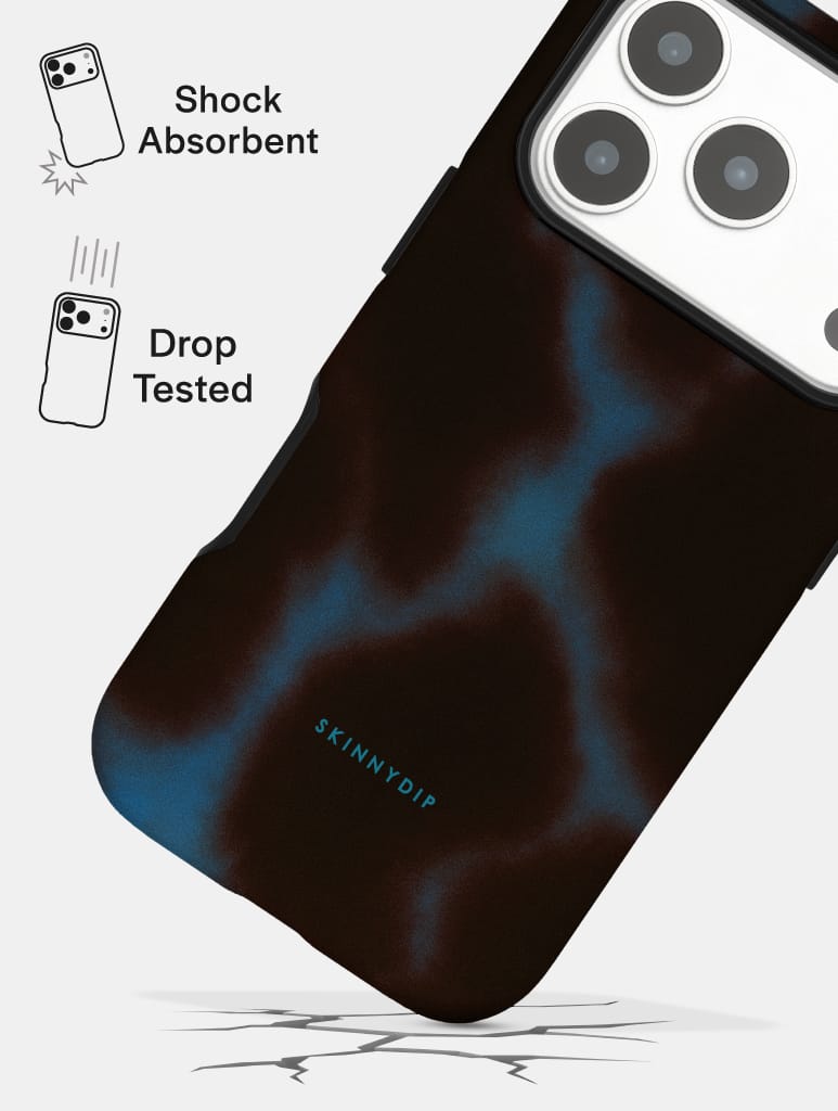 Blue Burgundy Tortoise Shell Ultra Protective iPhone Case Phone Cases Skinnydip London
