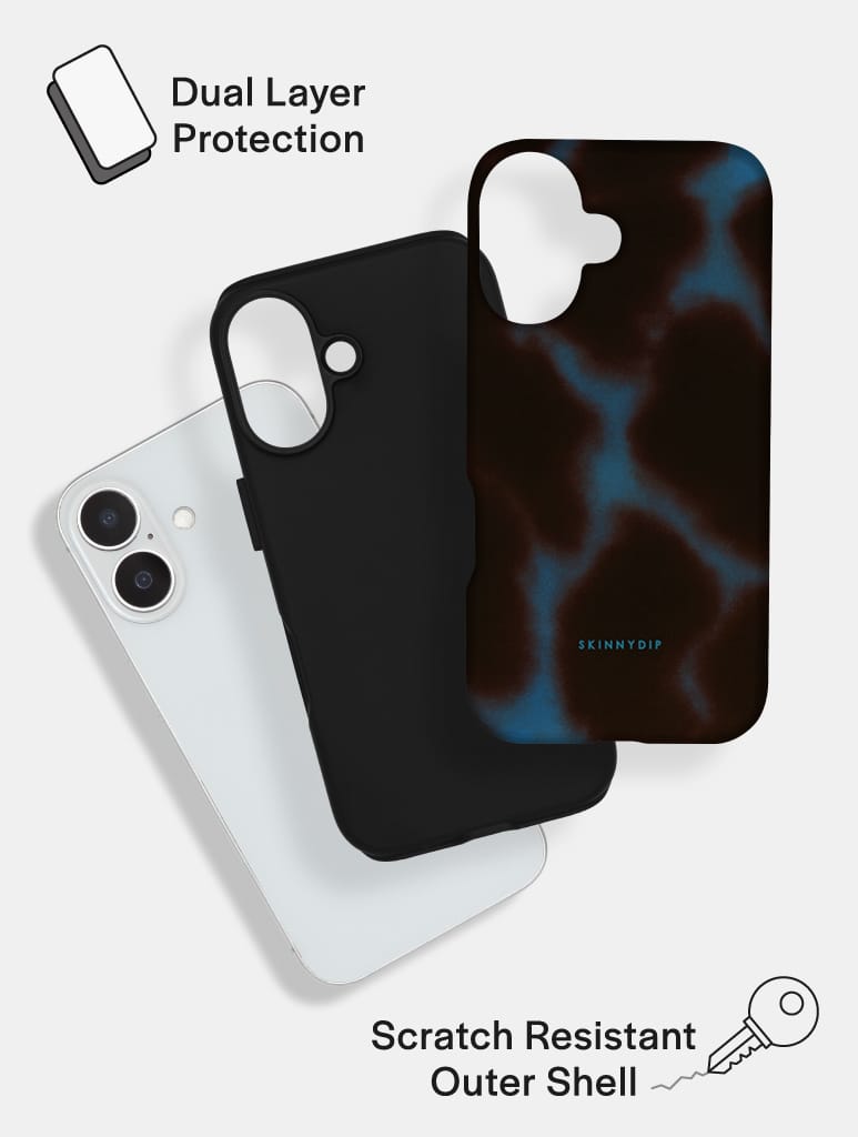Blue Burgundy Tortoise Shell Ultra Protective iPhone Case Phone Cases Skinnydip London