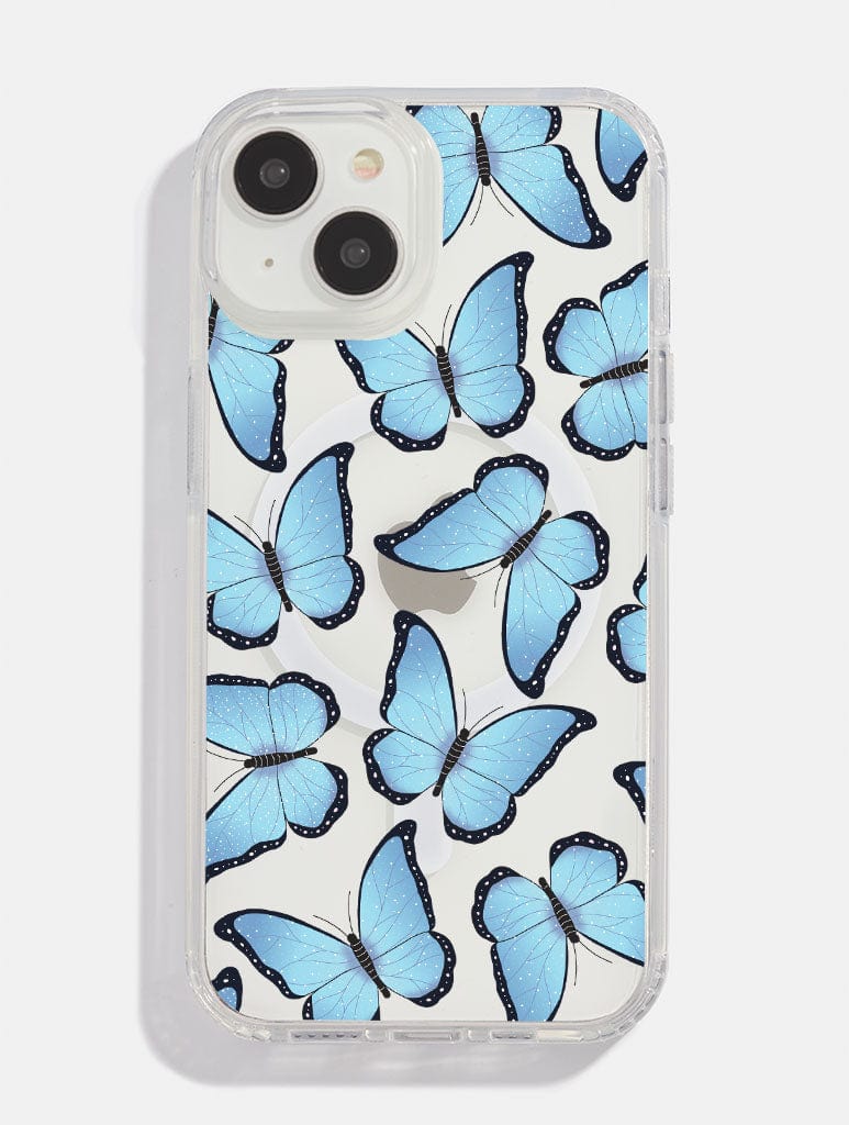 Blue Butterfly MagSafe iPhone Case Phone Cases Skinnydip London