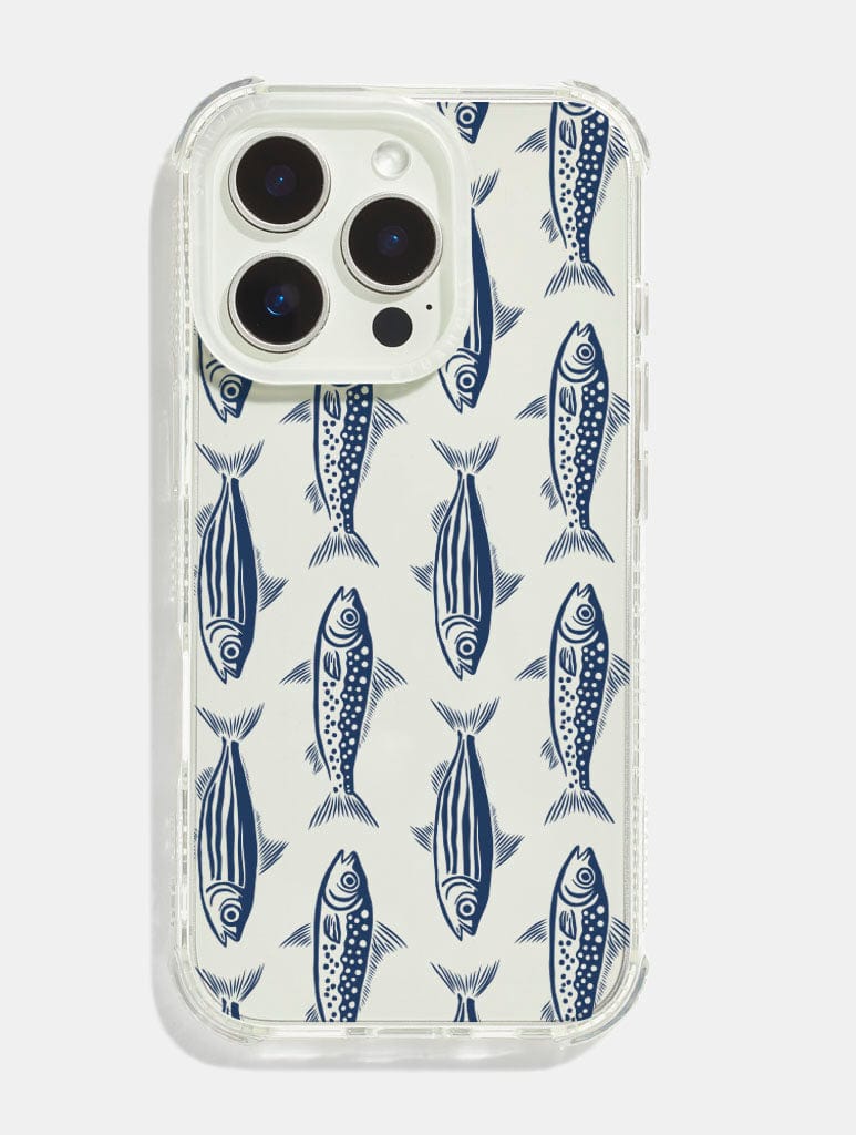 Blue Fish Shock iPhone Case Phone Cases Skinnydip London