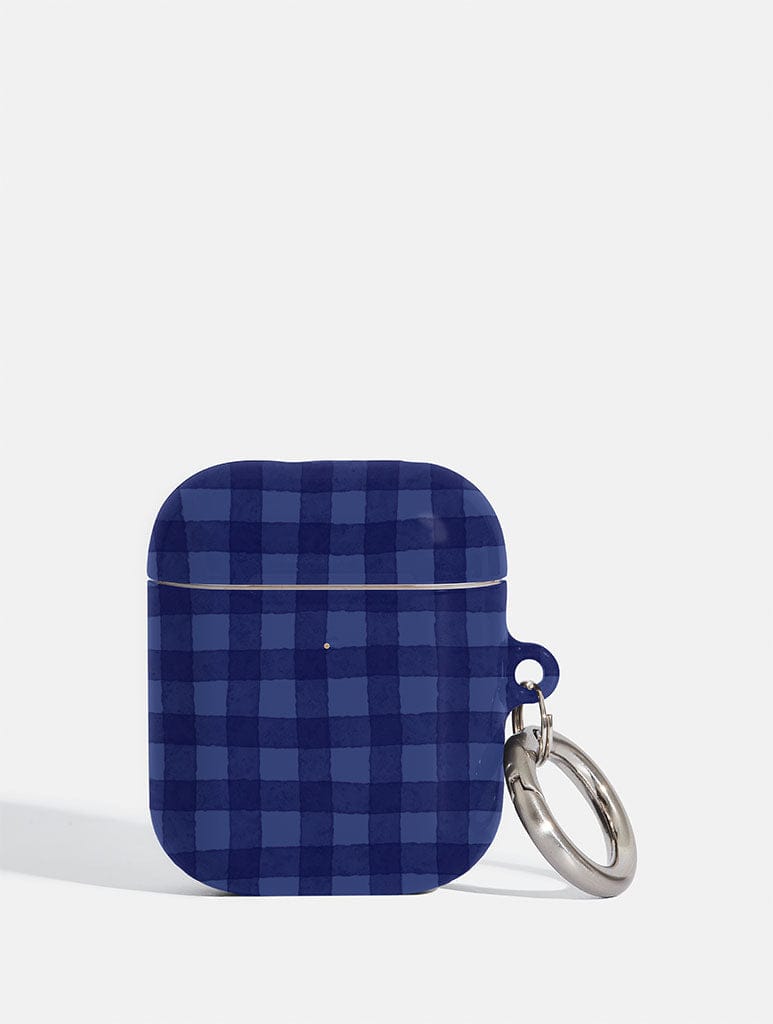 Blue Gingham AirPods Case AirPods Cases Skinnydip London